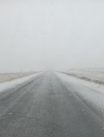 Las nevadas también llegaron a la ruta 23 entre Dina Huapi y Pilcaniyeu