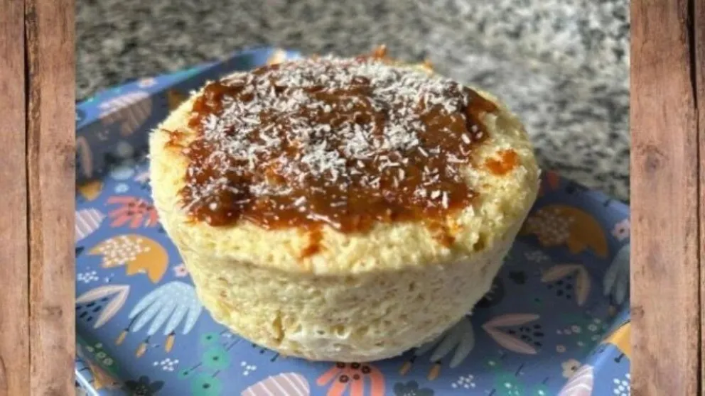 Postre exprés de coco y dulce de leche 