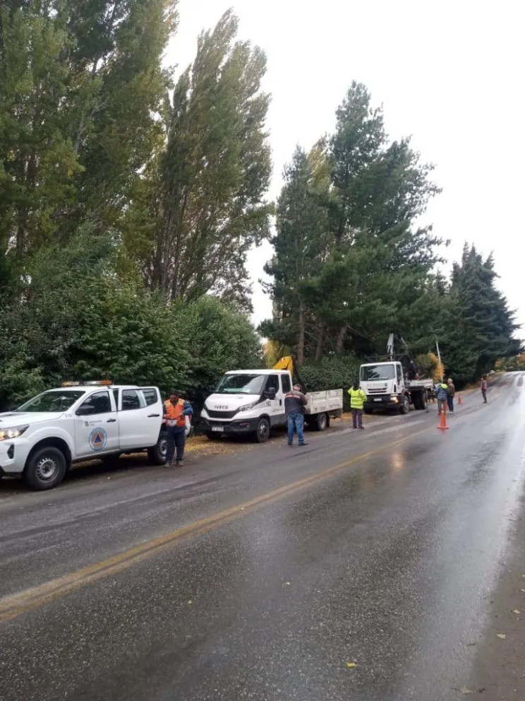 Realizaron un operativo preventivo de volteo en el km 11 de la Bustillo 