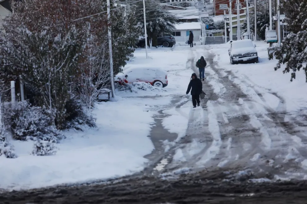 La primera nevada de otoño llegó provocando inconvenientes