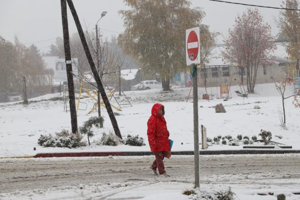 Luego de la intensa nevada se espera un domingo frío en la ciudad 