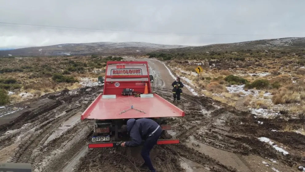 Bomberos debieron asistir a camión grúa