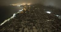 NOTIFOTO: Nieve y apagón en los kilómetros visto desde el aire