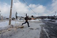 Luego de la nevada, hielo y "aguasero" en los barrios del sur de Bariloche 