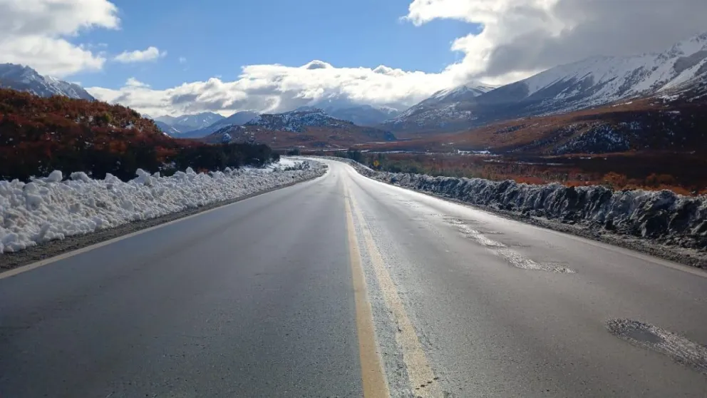 Piden extrema precaución por presencia de hielo en zonas altas de Ruta 40