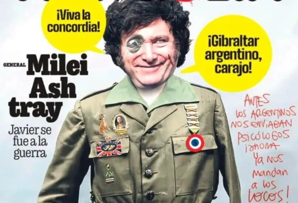 El presidente es ridiculizado en una revista española