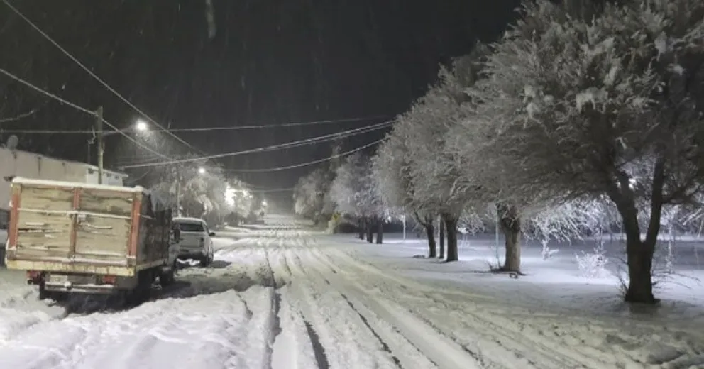 La Línea Sur fue afectada por una intensa nevada ayer