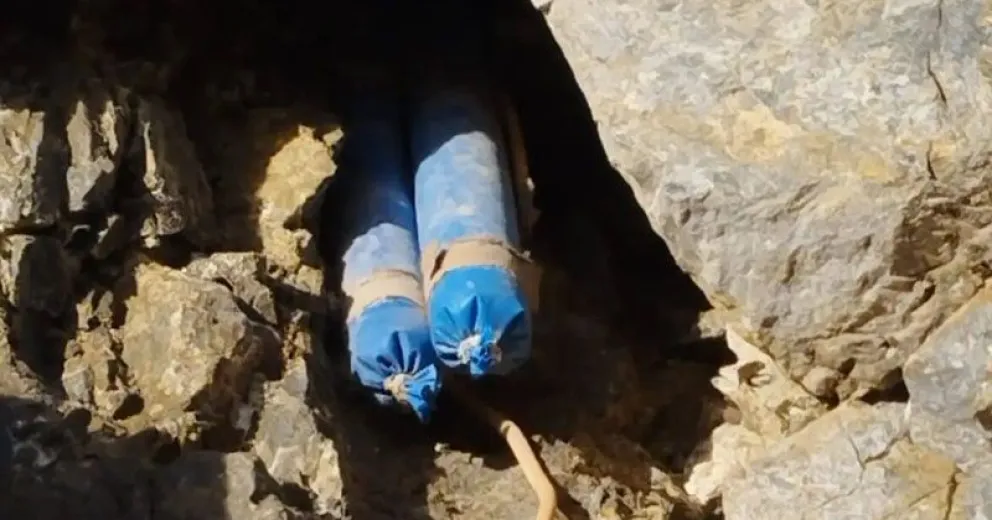 Encontraron explosivos al borde de la Ruta 40 