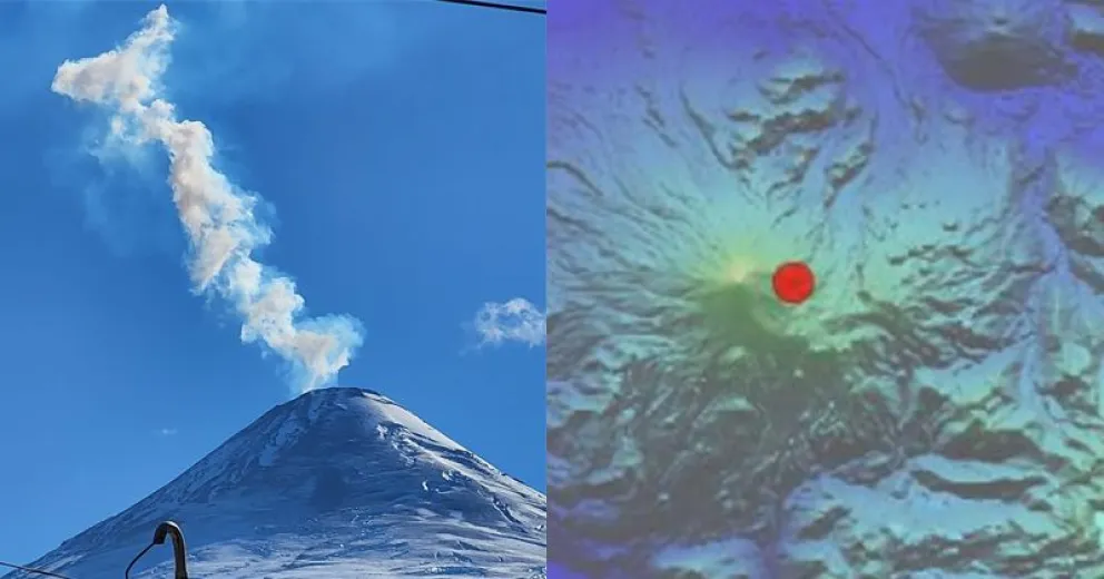 El Villarica envió “señales de humo”