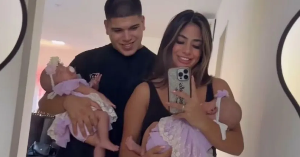 Thiago Medina y Daniela Celis mostraron con qué música estimulan a sus hijas
