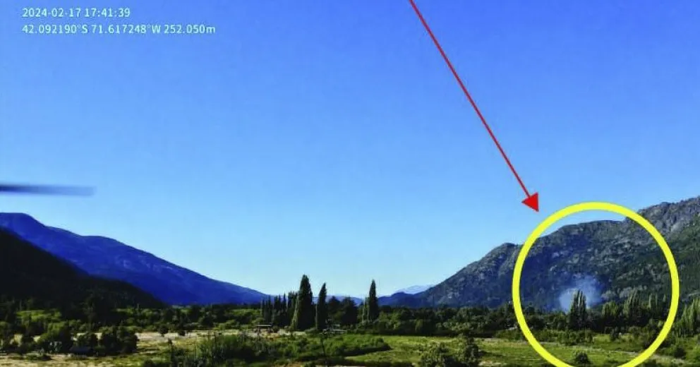 El drone fue una herramienta fundamental para detectar incendios