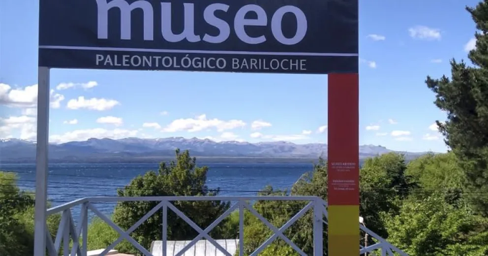Se propusieron construir la escalera de cemento de acceso al Museo Paleontológico Bariloche