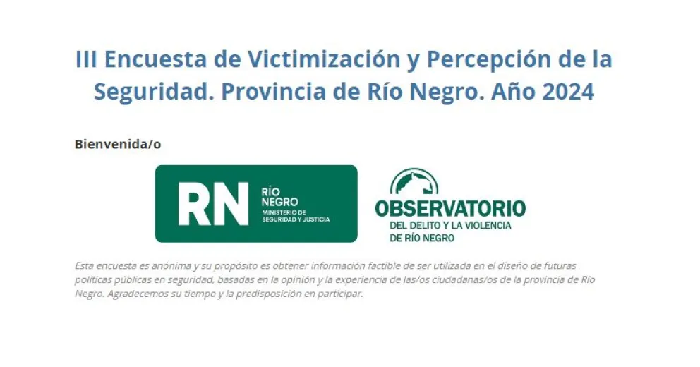El Ministerio de Seguridad y Justicia lanzó la 3ra encuesta de "Victimización y Percepción de la Seguridad"