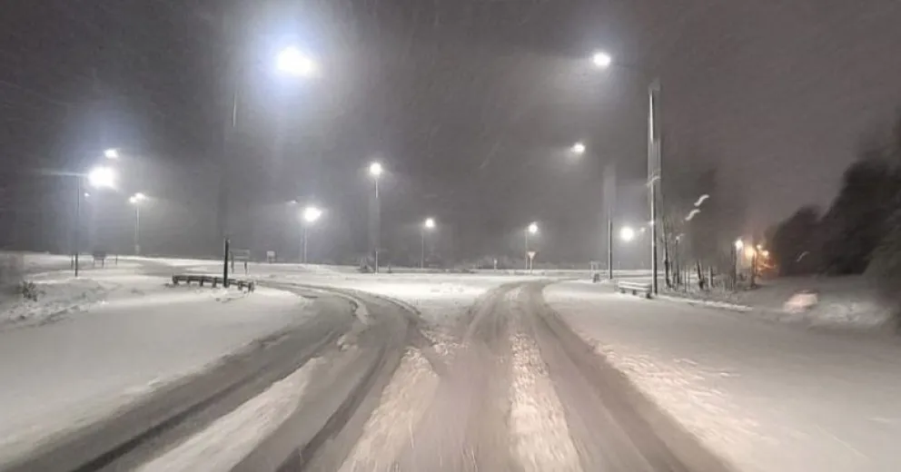 Extrema precaución por nevadas en las Rutas Nacionales N°23 y N°40