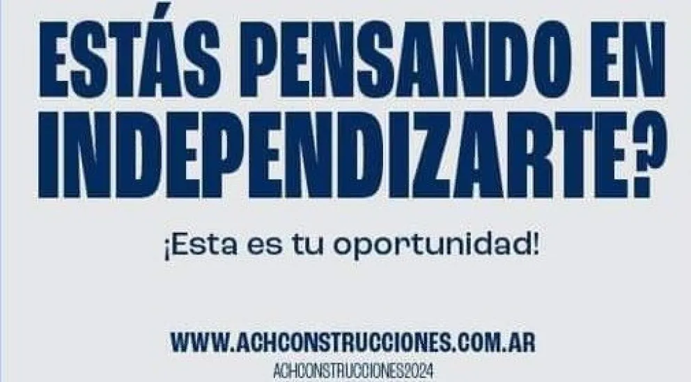 Últimos días para aprovechar la promo 2 x 1 para que puedas tener tu casa con ACH Construcciones