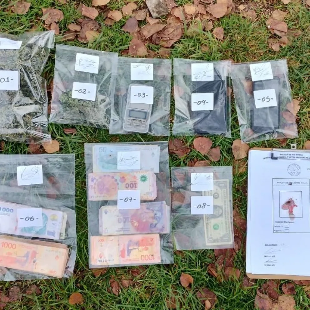 Secuestran marihuana y más de $126.000 en efectivo