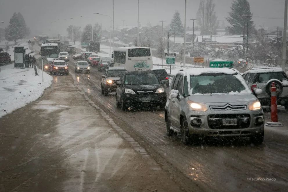 Emitieron alerta amarilla por nieve para Bariloche