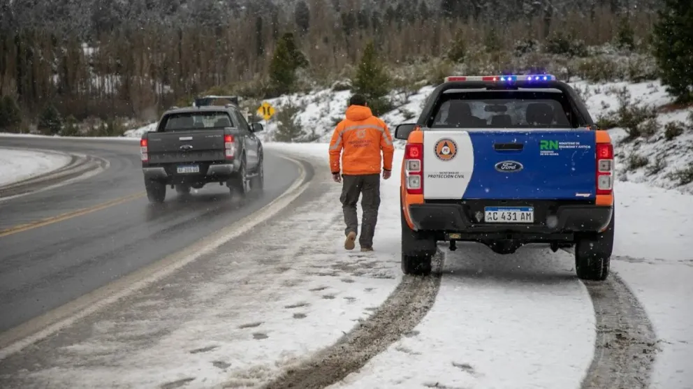 Cierre preventivo de la Ruta Provincial 8 por acumulación de nieve