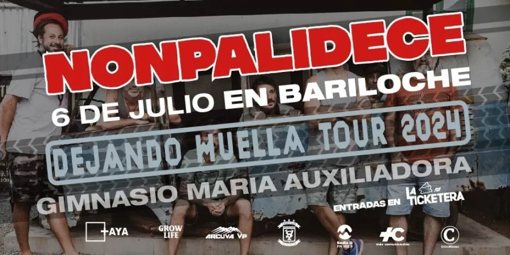 Nonpalidece toca en Bariloche y podés ganarte una entrada en El Cordillerano Radio