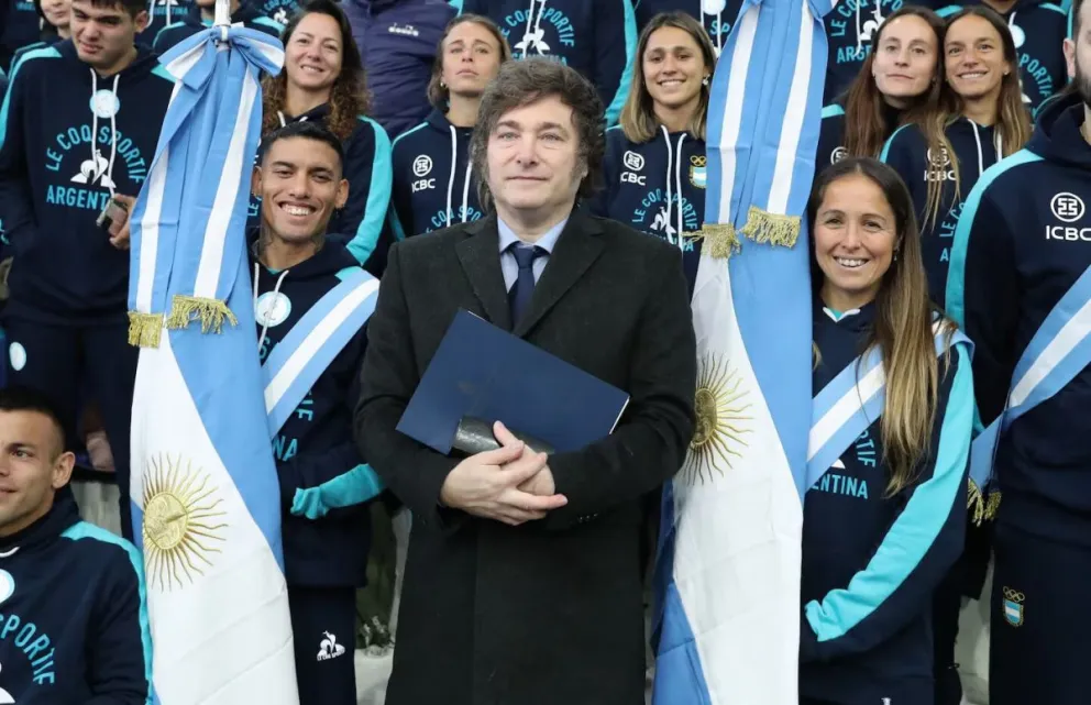 Milei despidió a los atletas que irán a París 2024: "Todo lo que logren será fruto del trabajo"