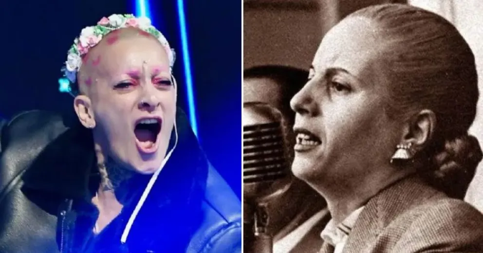Furia se comparó con Eva Perón y las redes explotaron de polémica