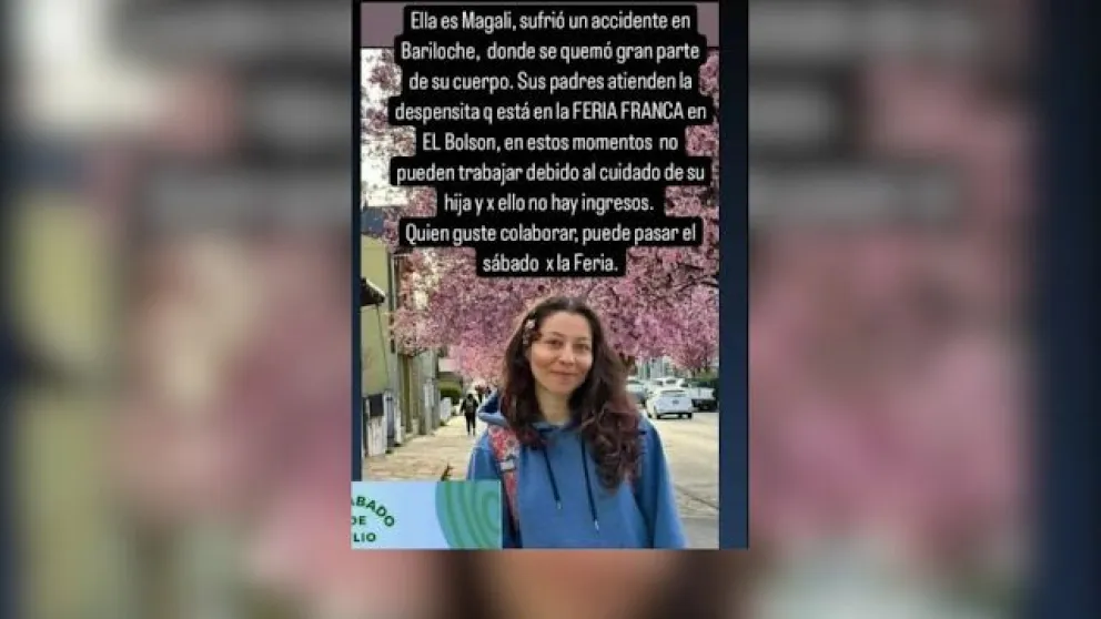 Impulsan campaña solidaria en apoyo a Magalí, la estudiante de El Bolsón que se encuentra internada en Bariloche