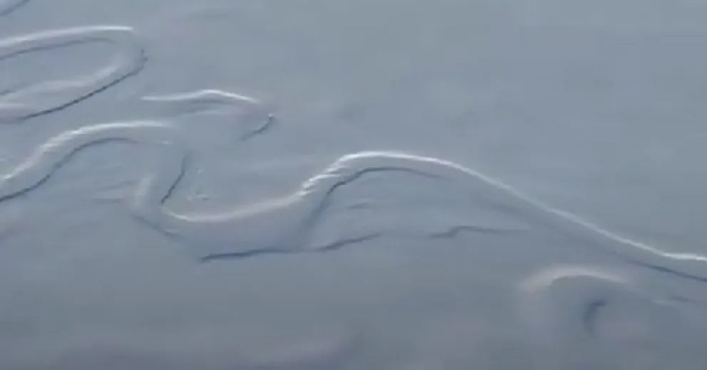 Se congelaron ríos en la Patagonia