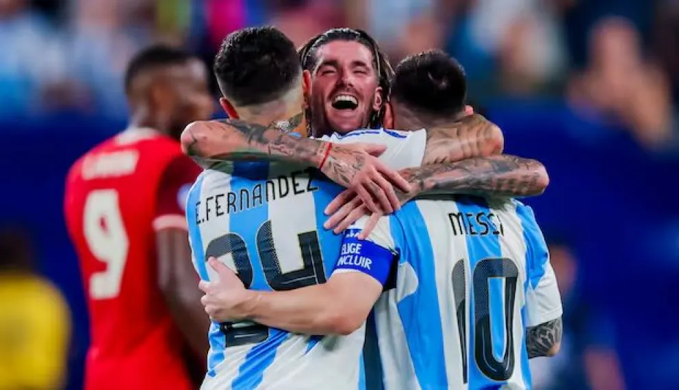 Argentina venció a Canadá 2 a 0 y es finalista de la Copa América 
