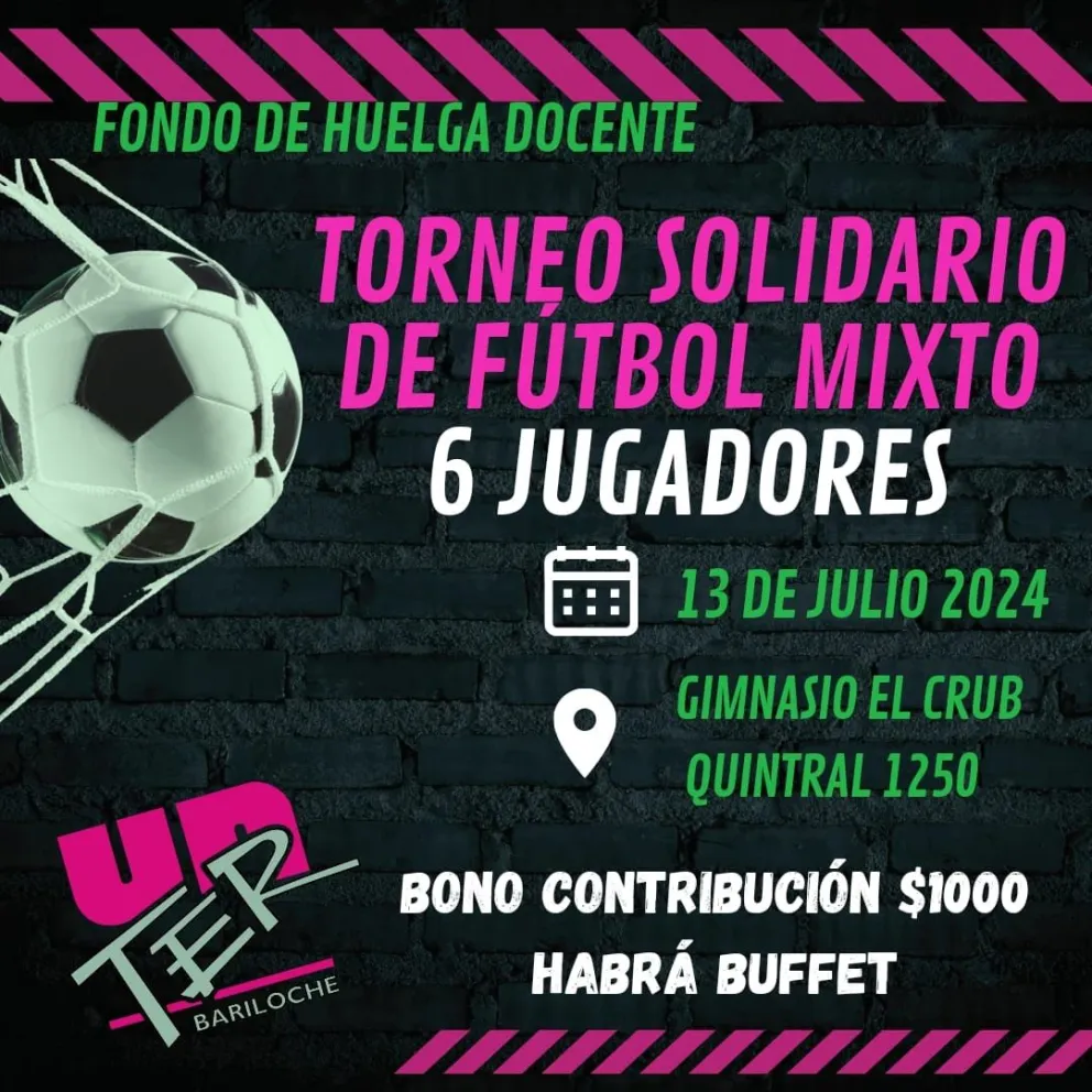 Se viene un torneo de fútbol mixto en el gimnasio del CRUB 