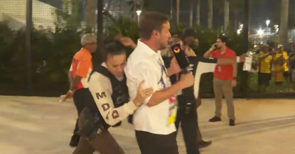 Tensión: Así reprimió la policía a un equipo de TN en la final de la Copa América