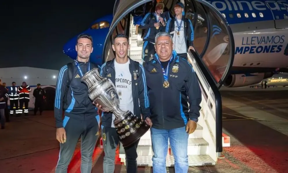 Emocionante regreso de la Selección a la Argentina