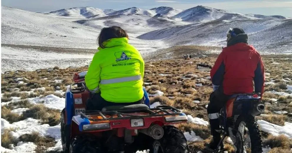 Continúa el operativo de búsqueda de un hombre luego del temporal de nieve