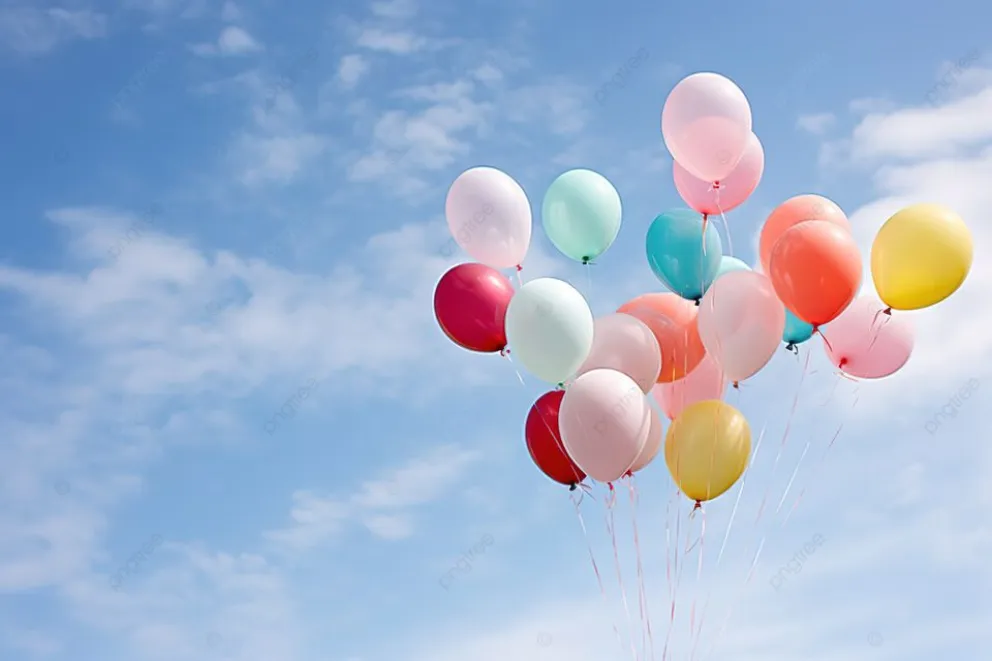 Video: al estilo "UP", un youtuber experimentó con globos y salió volando