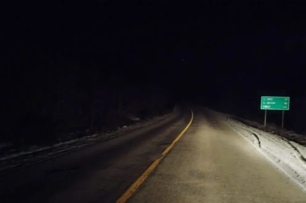 Especial atención en las rutas de la región por presencia de hielo
