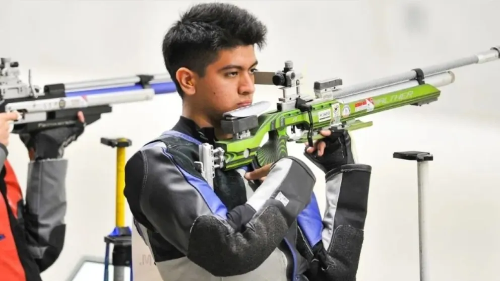 Julián Gutiérrez, octavo en la final de tiro 10 metros en rifle de aire: consiguió el primer diploma olímpico