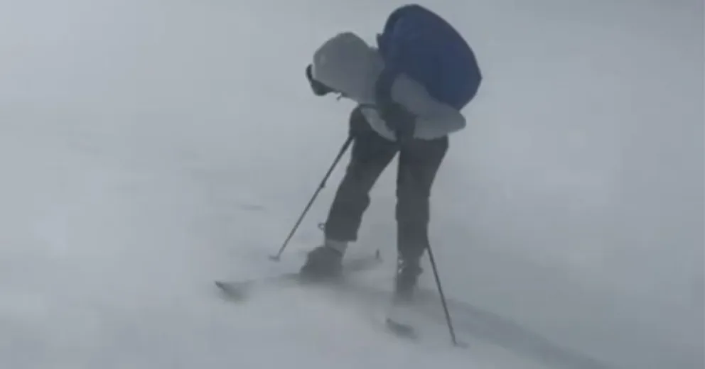 VIDEO: Mirá cómo es un crudo temporal de viento en una montaña de Bariloche