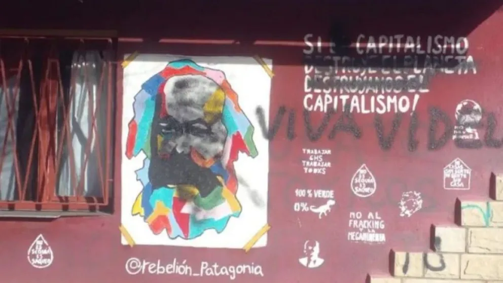 El Frente de Izquierda radicó la denuncia en Fiscalía por la pintada reivindicatoria de la dictadura en el local del partido 