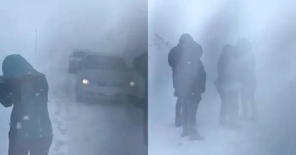 Docentes iban a dar clases pero quedaron atrapados por la nieve