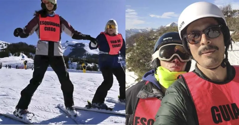 La experiencia de disfrutar en Bariloche de la montaña a ciegas