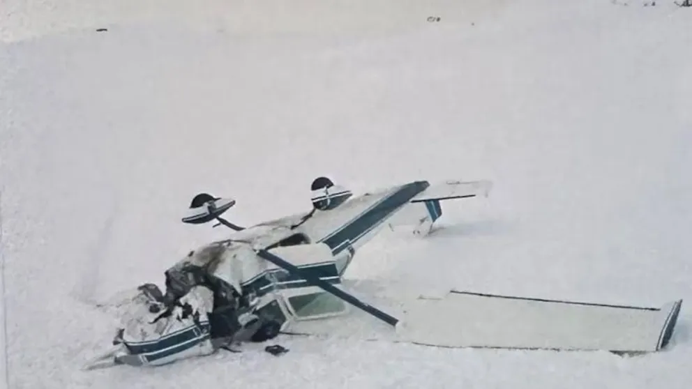 Milagro en Chapelco: una avioneta se estrelló y los ocupantes resultaron ilesos