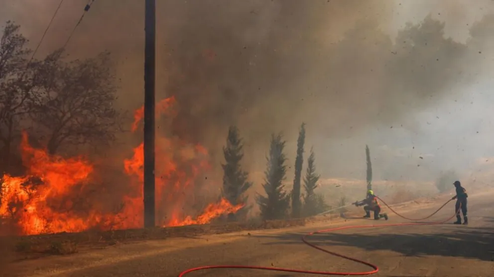 Grecia: un devastador incendio arrasó con miles de hectáreas en pocos días