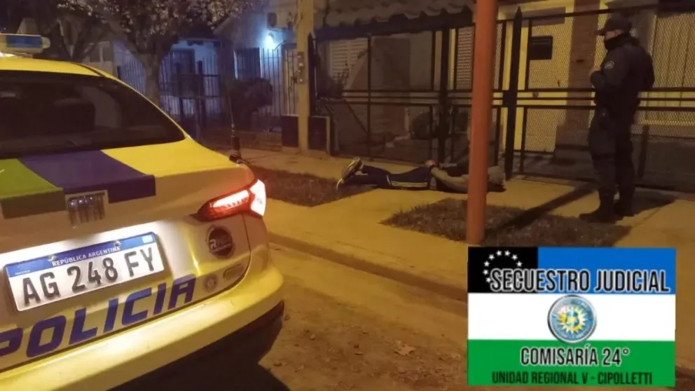 Fue detenido mientras intentaba ingresar a una vivienda forcejeando el portón