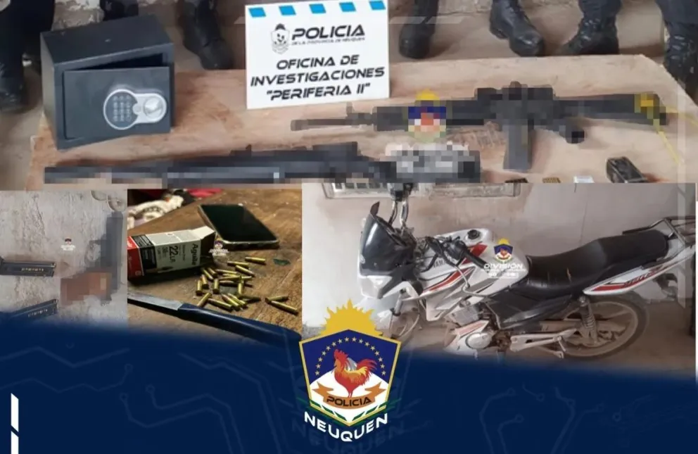 Allanaron siete viviendas por un robo y encontraron un arsenal