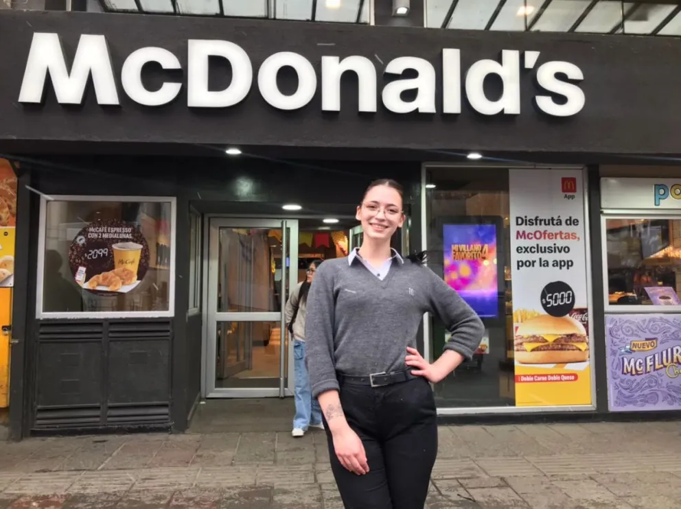 Sofía Duarte, la gerenta de McDonald's que sueña ser reina de la Nieve