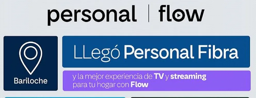 Personal está presente en Bariloche con fibra óptica al hogar 