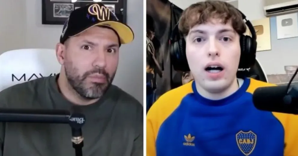 ¡Muy picante! El Kun Agüero se calentó con Davo Xeneize y lo advirtió: "No escupas para arriba"