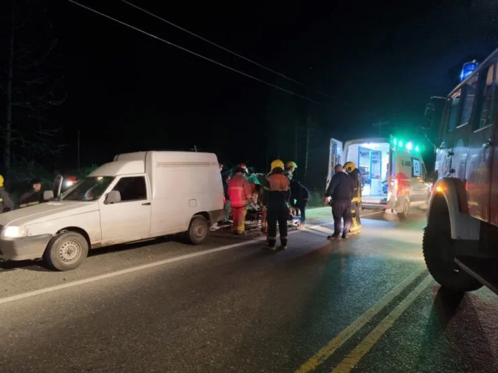 Vehículo colisionó con un caballo en Ruta 40