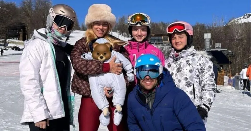 Las vacaciones de Nicole Neumann y su familia por San Martín de los Andes