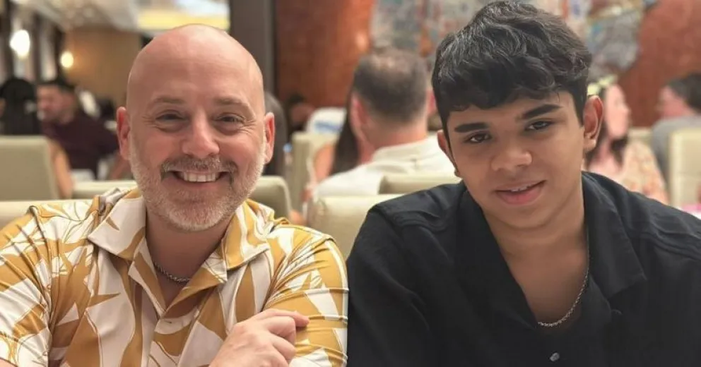 Las vacaciones de José María Muscari y su hijo en un crucero por el Caribe
