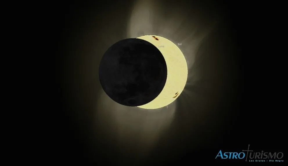El próximo eclipse podrás verlo en Río Negro
